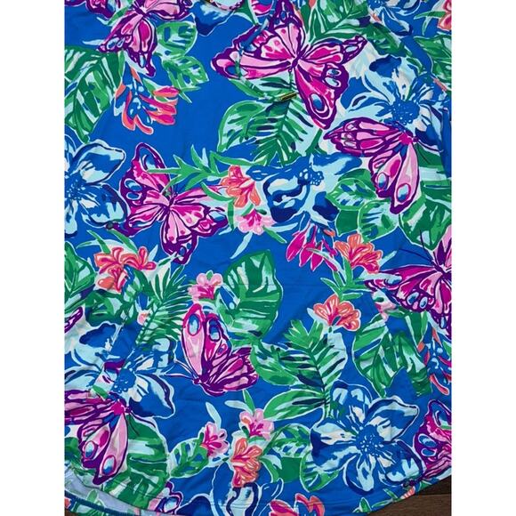 Lilly Pulitzer UPF 50+ ChillyLilly Hooded Pullover w/ Face Cover Size Medium - Picture 4 of 9